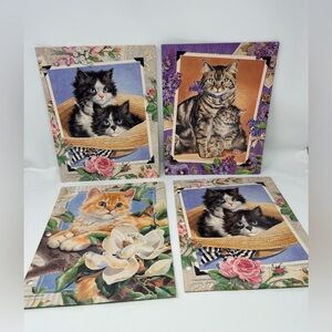 Vtg 90’s Mead Folders Brushcreek Creative Vivian Boswell Sophisticats Cats Lot 4